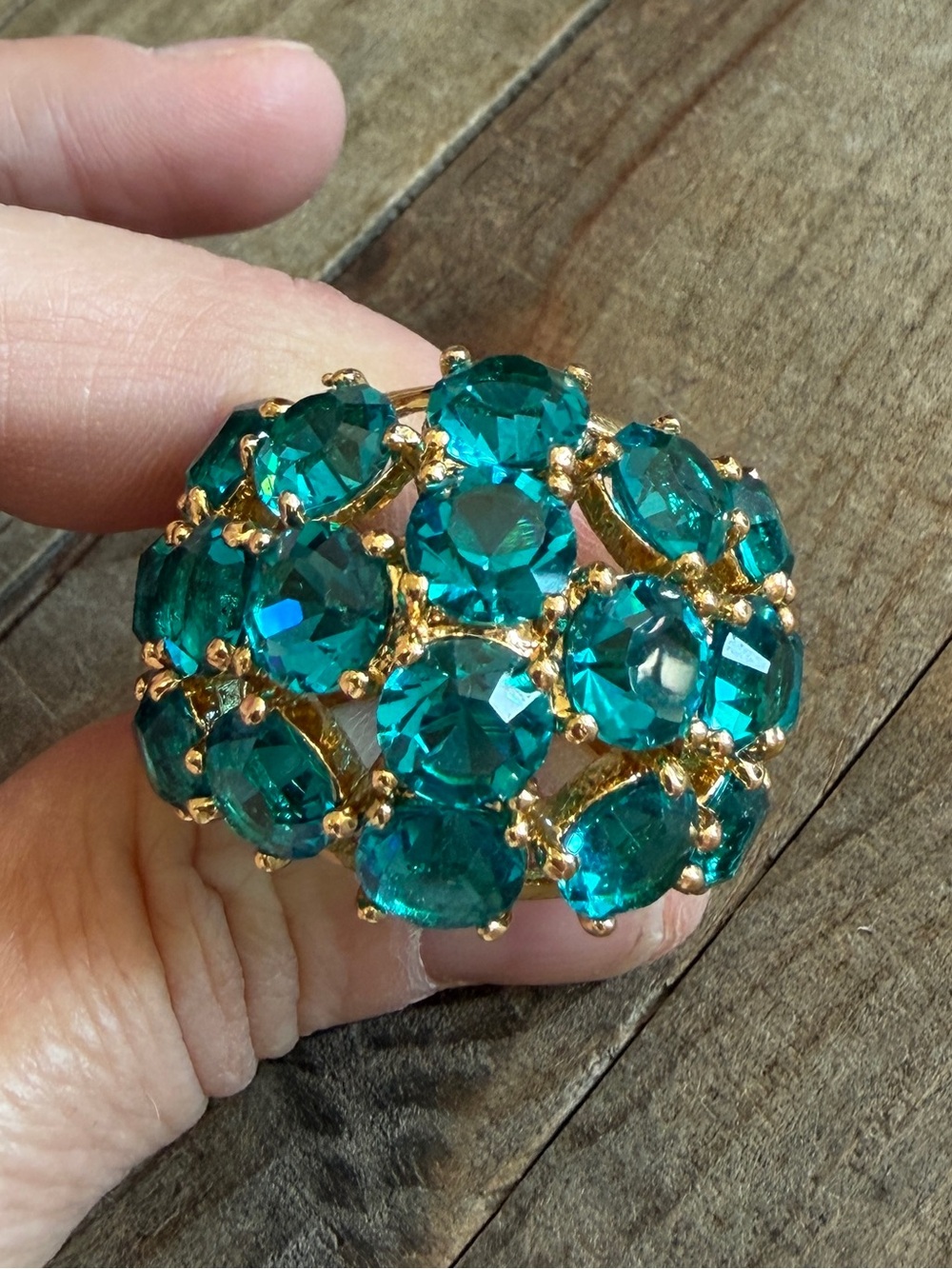Trina Turk Dramatic Crystal Statement Dome Ring, Size 7